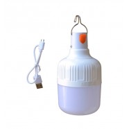 Лампа кемпінгова, акумуляторна, USB-зарядка, гачок, 20Вт